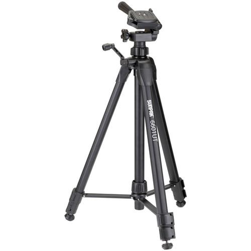 Sunpak 6601UT Tripod with 3-Way, Pan-and-Tilt Head