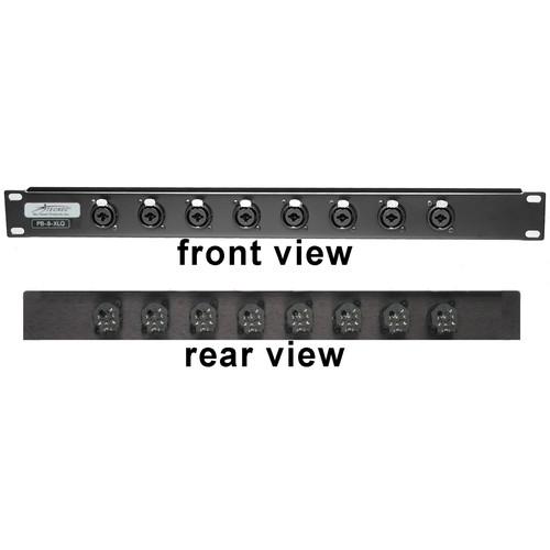 TecNec PB8-XLQ 8-Channel 1 4" & XLR Patch Bay
