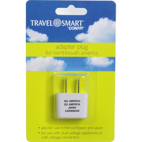 Travel Smart by Conair Adapter Plug For North South America, Travel, Smart, by, Conair, Adapter, Plug, North, South, America