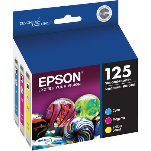 Epson T125520 125 Standard-Capacity Color Ink Cartridge Multi-Pack