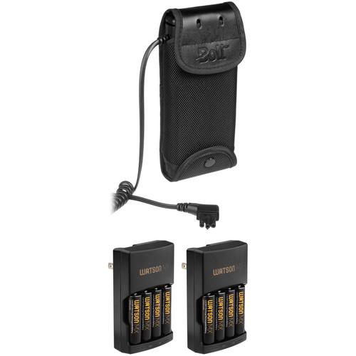 Bolt CBP-N2 Compact Battery Pack f Nikon SB-900, SB-910 & SB-5000 Flash w 8 AA NiMH Batteries & Chargers