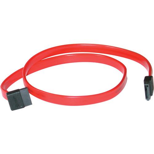 C2G 7-pin 180- to 90-Degree 1-Device Serial ATA Cable - 18"