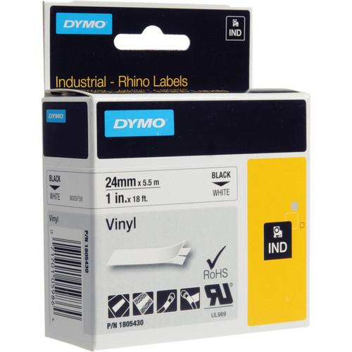Dymo Rhino 1.0" White Vinyl Labels