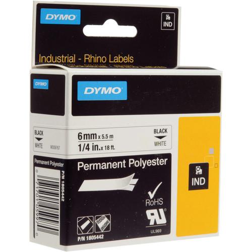Dymo White Permanent Poly Labels
