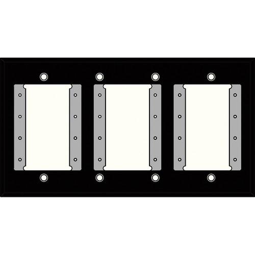 FSR IPS-WP1Q-BLK 4 Gang Wall Plate