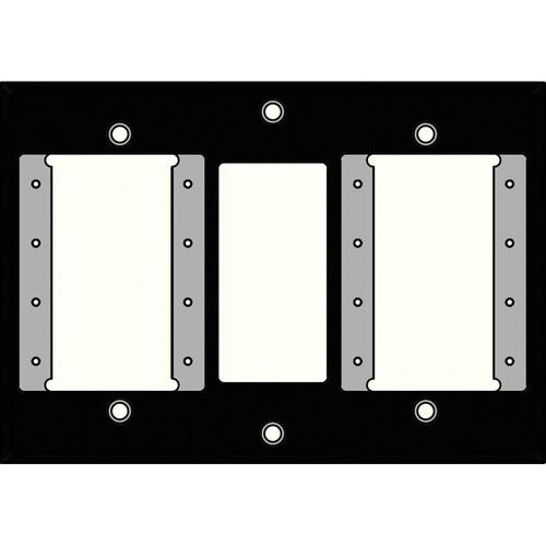 FSR IPS-WP2T-BLK 3 Gang Wall Plate