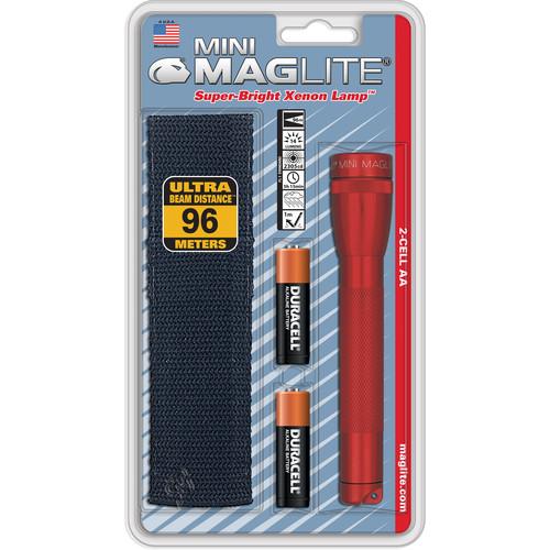 Maglite Mini Maglite 2-Cell AA Flashlight with Holster