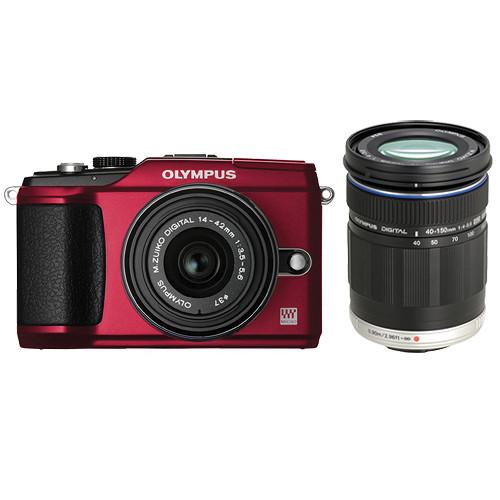 Olympus PEN E-PL2 Digital Camera W 14-42mm II & 40-150mm Lenses - Refurbished