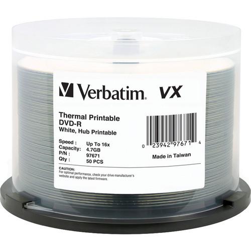 Verbatim DVD-R Thermal Hub Printable Discs