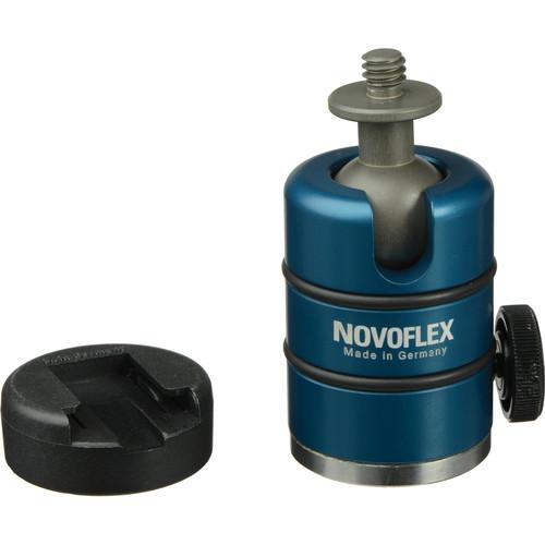 Novoflex NEIGER 19P Ball Head with Flash Shoe, with Panning Base for Panorama - Supports 2 lb