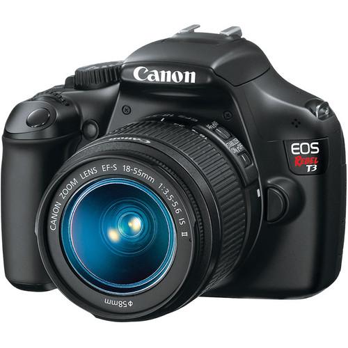 Canon EOS Rebel T3 DSLR Camera and 18-55mm IS II Lens Kit - Refurbished
