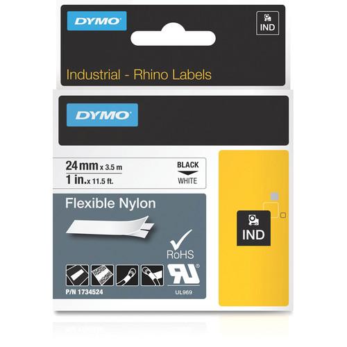 Dymo Rhino 1.0" White Flexible Nylon Tape