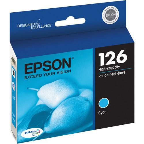 Epson T126220 126 High-Capacity Cyan Ink Cartridge
