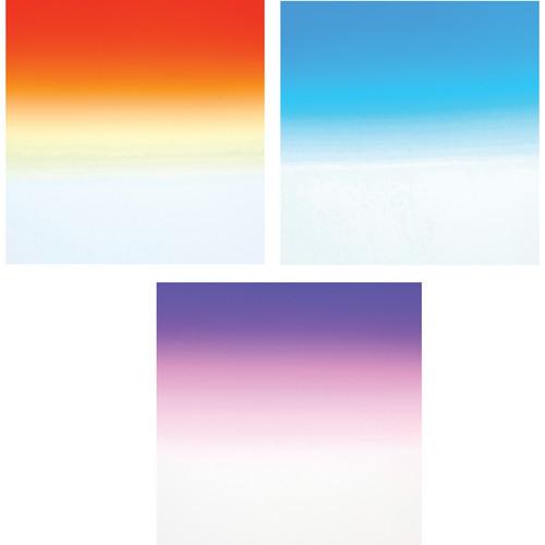 Formatt Hitech Color Grad Camera Filter Kit 1- Sunset Blue Twilight 2- 100 x 150mm