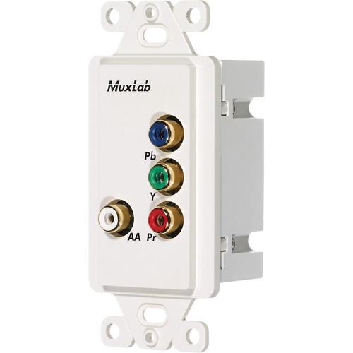 MuxLab Component Video Analog Audio Wall Plate Balun