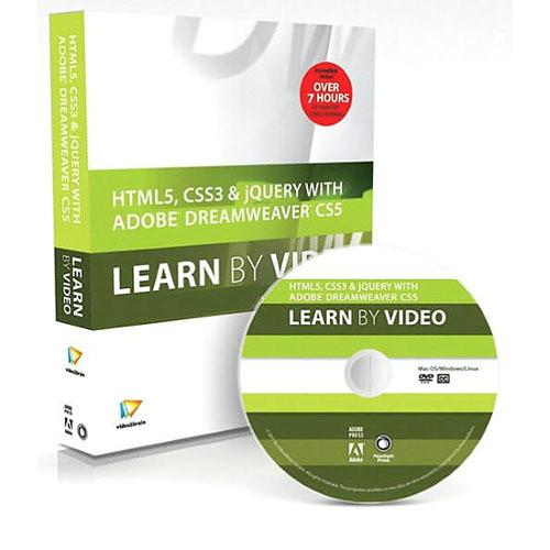 Pearson Education Book & DVD: HTML5, CSS3, and jQuery with Adobe Dreamweaver CS5.5: Learn by Video