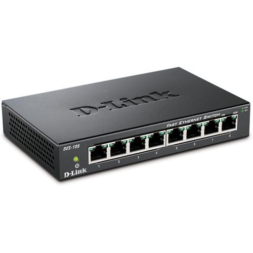 D-Link DES-108 8-Port 10 100 Fast Ethernet Switch