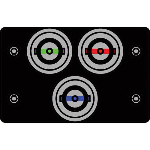 FSR IPS-V130D-BLK BNC to BNC Bulkhead Insert Plate