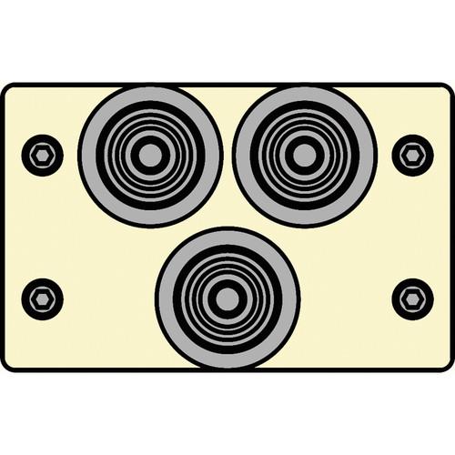 FSR IPS-V231D-IVO RCA to BNC Bulkhead Insert Plate