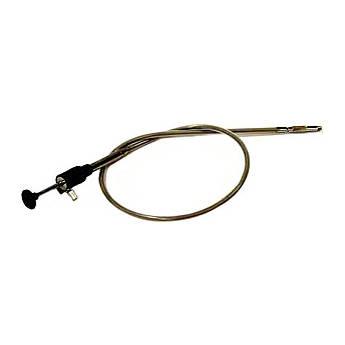 Gepe Plastic Covered Steel Cable Release with Disc-Lock, 20" - Black