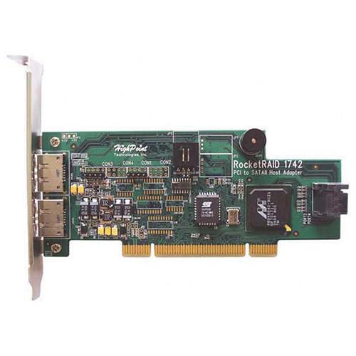 HighPoint RocketRAID 1742 2-SATA & 2-eSATA PCI SATA II RAID Controller