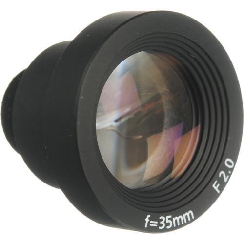 Marshall Electronics V-4335-2.0 35mm f 2.0 Micro-Mount Miniature Glass Lens for 2 3-Inch CCD