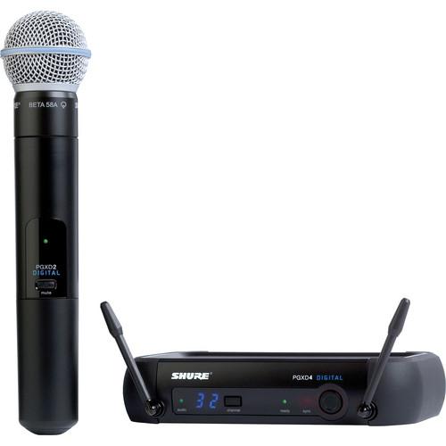 Shure PGXD Digital Series Wireless Handheld Microphone System with Beta 58 Capsule
