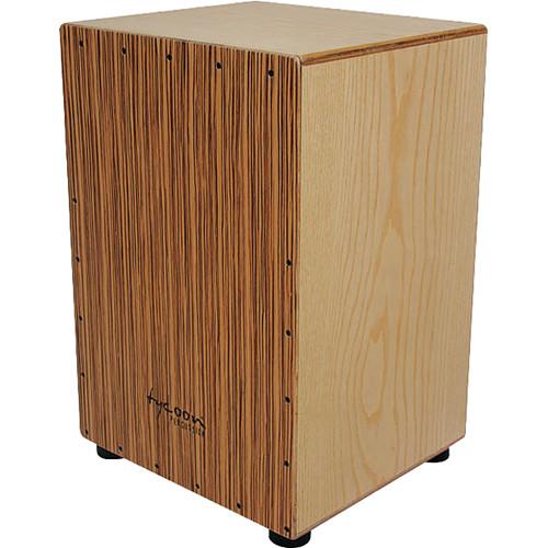 Tycoon Percussion 35 Series Zebrano Frontplate American White Ash Body Cajon