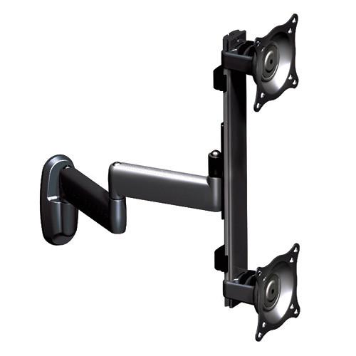 Chief KWD-230B Dual Vertical Monitor Swing Arm Wall Mount