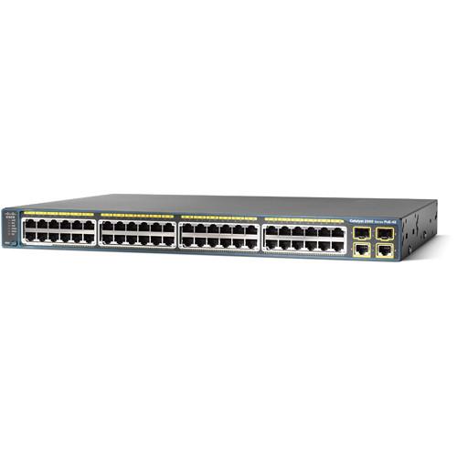 Cisco Catalyst 2960 48 PoE 2 SFP 2 Fixed Port Switch with LAN Lite Image