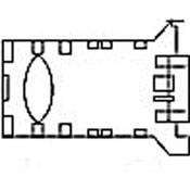 NSI Leviton Lens Tube Assembly for Leo Ellipsoidal - 50 Degrees