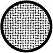Rosco Standard Black and White Glass Spectrum Gobo #81131 Plate Weave