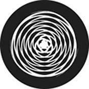 Rosco Standard Black and White Glass Spectrum Gobo #81145 Circle Twist