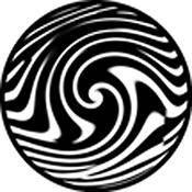 Rosco Standard Black and White Glass Spectrum Gobo #81161 Negative Distortion