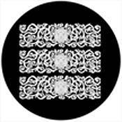 Rosco Standard Black and White Glass Spectrum Gobo #81171 Lacquer Relief