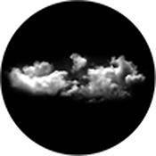 Rosco Standard Black and White Glass Spectrum Gobo #81182 Wide Cloud