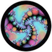 Rosco Standard Color Glass Spectrum Gobo #86748 Cosmic Spheres