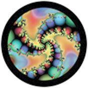 Rosco Standard Color Glass Spectrum Gobo #86749 Infrared Spheres