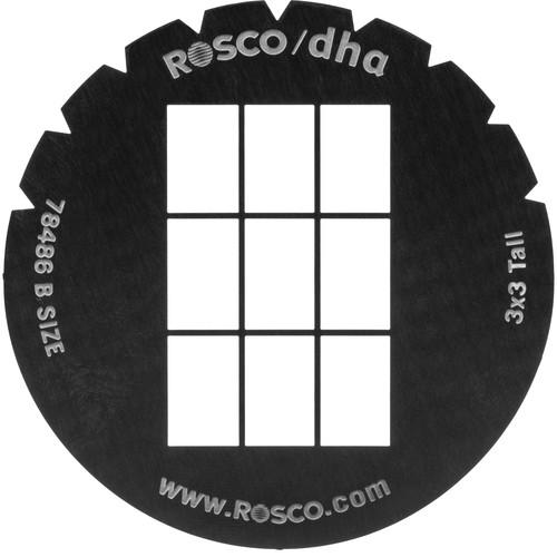 Rosco Standard Steel Gobo #78486B 3x3 Tall