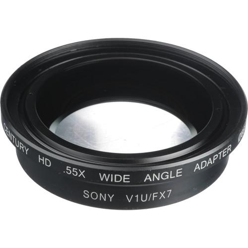 Century Precision Optics 0HD-55WA-SH6 0.55x Wide Angle Converter Lens - for Sony HDR-FX7 and HDR-V1U HDV Camcorders