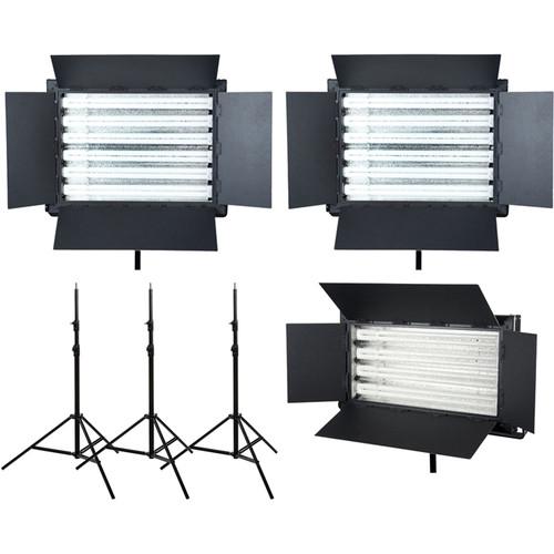 Flolight 1 x FL-220AWT 2 x FL-330AWT Fluorescent 3-Light Kit