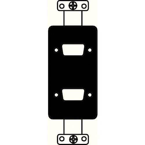 FSR SS-P2DB-BLK Decora Insert with 2 D-Sub Holes