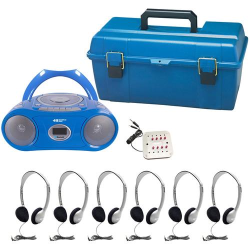 HamiltonBuhl LCP CD385 HA2 6-User Portable Boombox Listening Center