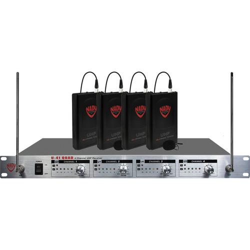 Nady U-41 QUAD LT Wireless Microphone System
