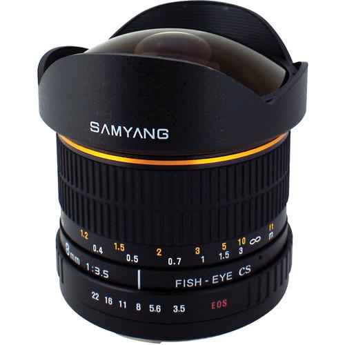 Samyang 8mm Ultra Wide Angle f 3.5 Fisheye Lens for Canon Mount