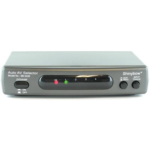 Shinybow SB-5420 4x2 Automatic Composite Video Stereo Audio Switcher