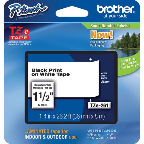 Brother TZe261 Laminated Tape for P-Touch Labelers