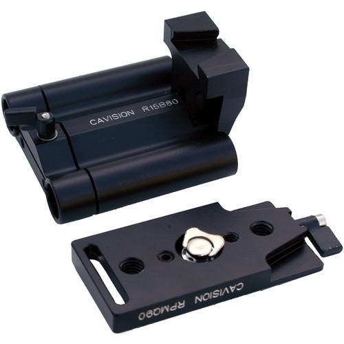Cavision RQ1580R Reversed Version Quick Release Plate, Riser & Bracket