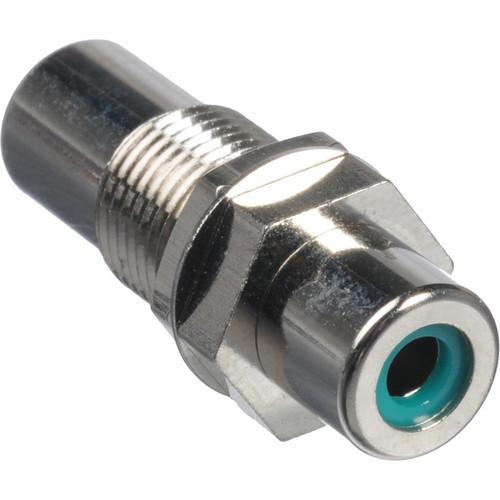 Comprehensive RCA Jack to Jack Barrel Chassis Mount Adapter - Green