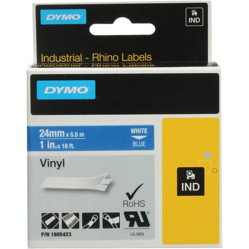Dymo Rhino 1.0" Blue Vinyl Labels